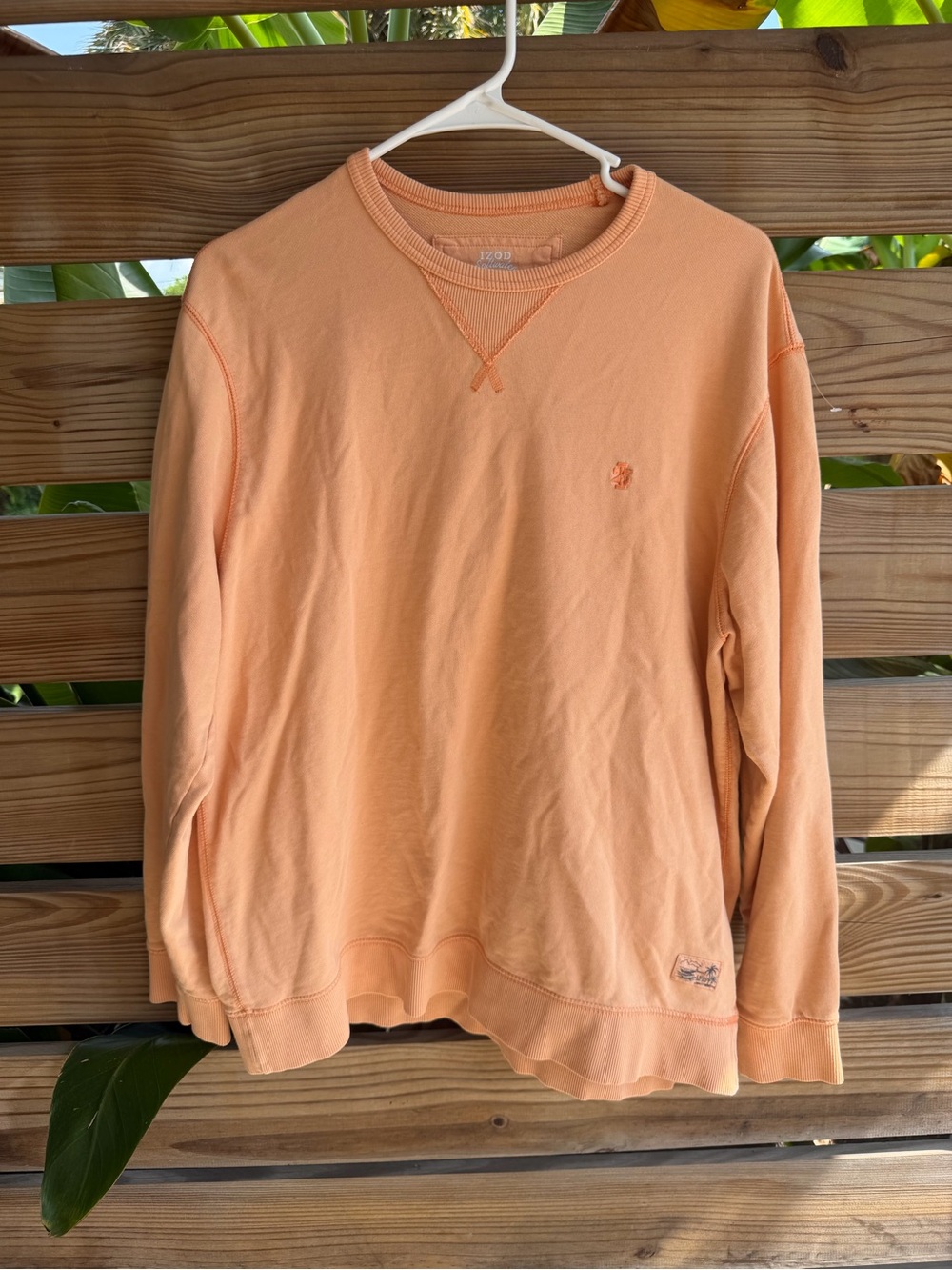 Izod Men's Peach Crewneck Sweatshirt - Light Peach